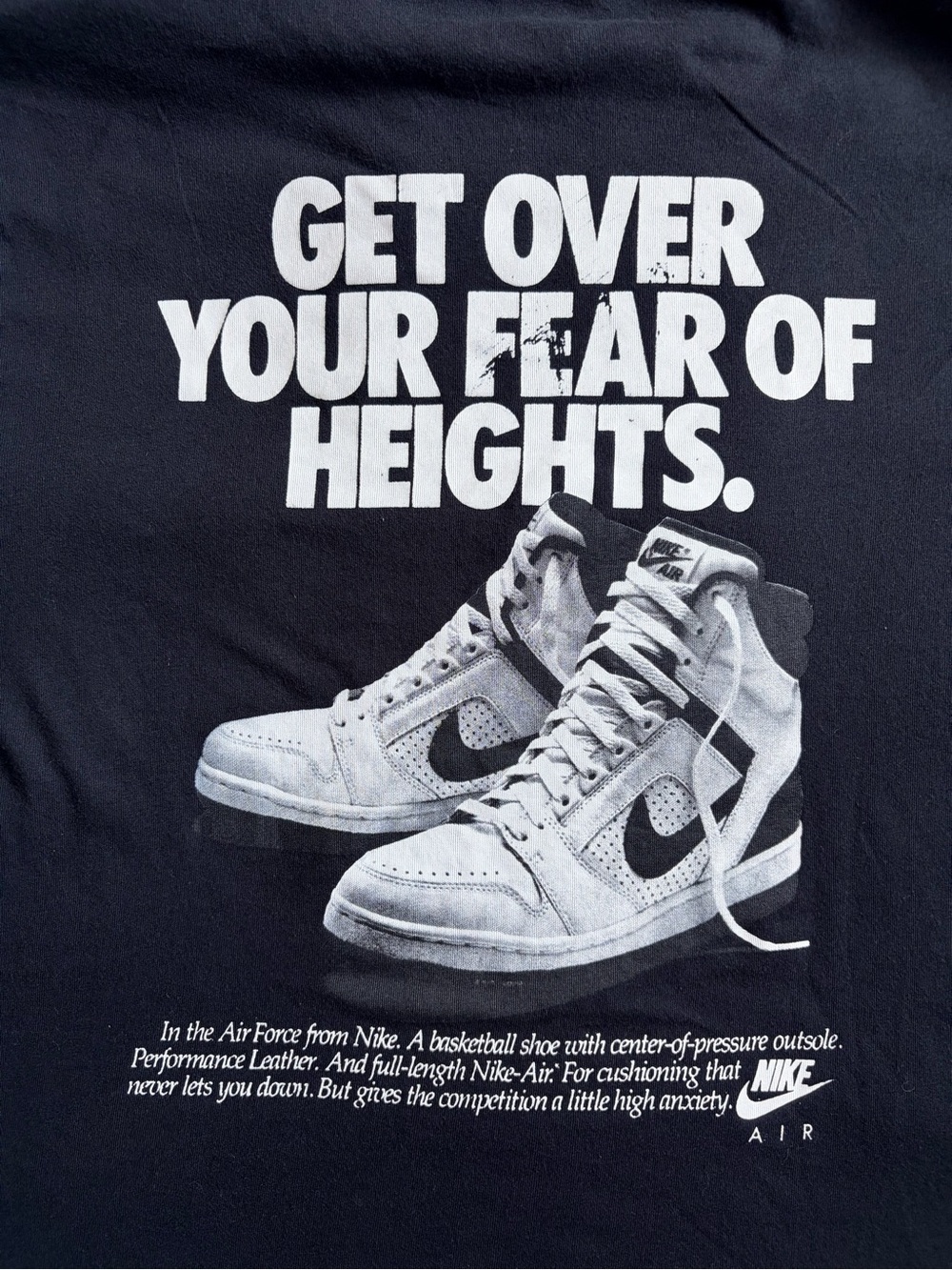 Nike Black Tee with White Sneaker Graphic